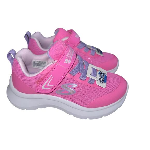 Skechers Skech Fast Playful Wishin Pink Multicolor Toddler Girls Size 8 - Picture 7 of 12